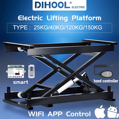 Electric Scissor Lifting Coffee Table Mechanism 12V 24V Top Laboratory Computer Wheelchair Adjustable Lifting Jack Platform