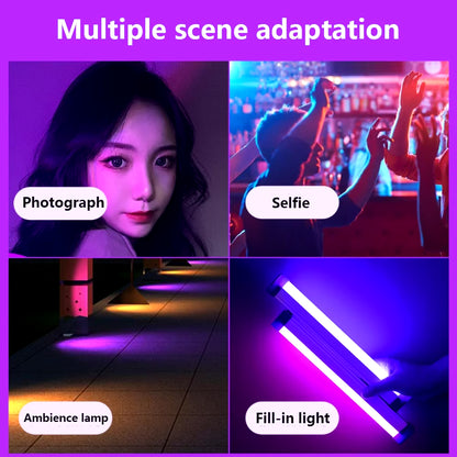 Colorful Tube Light RGB Light 17Cm/32Cm USB Light Night Light Purple Blue Light Stick Room Lamphandheld Hanging Fill Light Photo