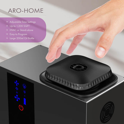 Smart Bluetooth HVAC Aroma Diffuser - Comprehensive Scenting Solution for Homes and Businesses, 1,200 SQFT Coverage, Waterless Aromatherapy, 200ml Oil Capacity, Perfect for Residential and Office Environments