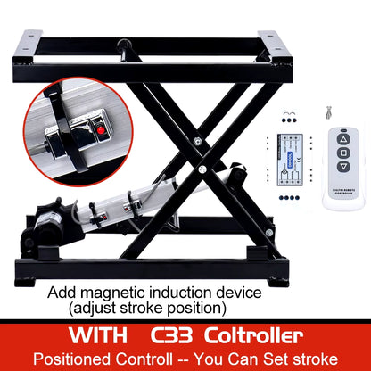 Electric Scissor Lifting Coffee Table Mechanism 12V 24V Top Laboratory Computer Wheelchair Adjustable Lifting Jack Platform