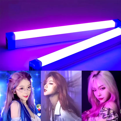 Colorful Tube Light RGB Light 17Cm/32Cm USB Light Night Light Purple Blue Light Stick Room Lamphandheld Hanging Fill Light Photo