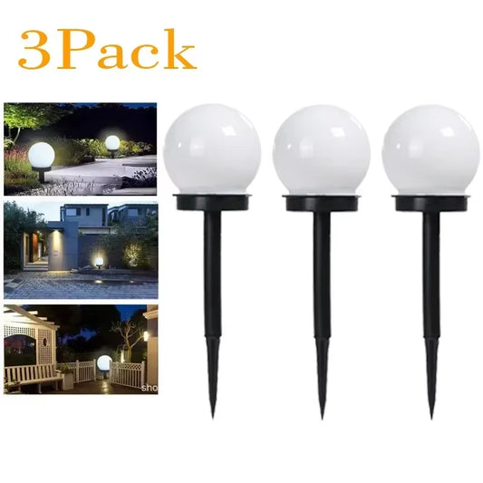 Solar LED Light Outdoor Solar Lawn Light Decor Solar Garden Light White Bulb Lawn Light Street Light Waterproof Garden Light