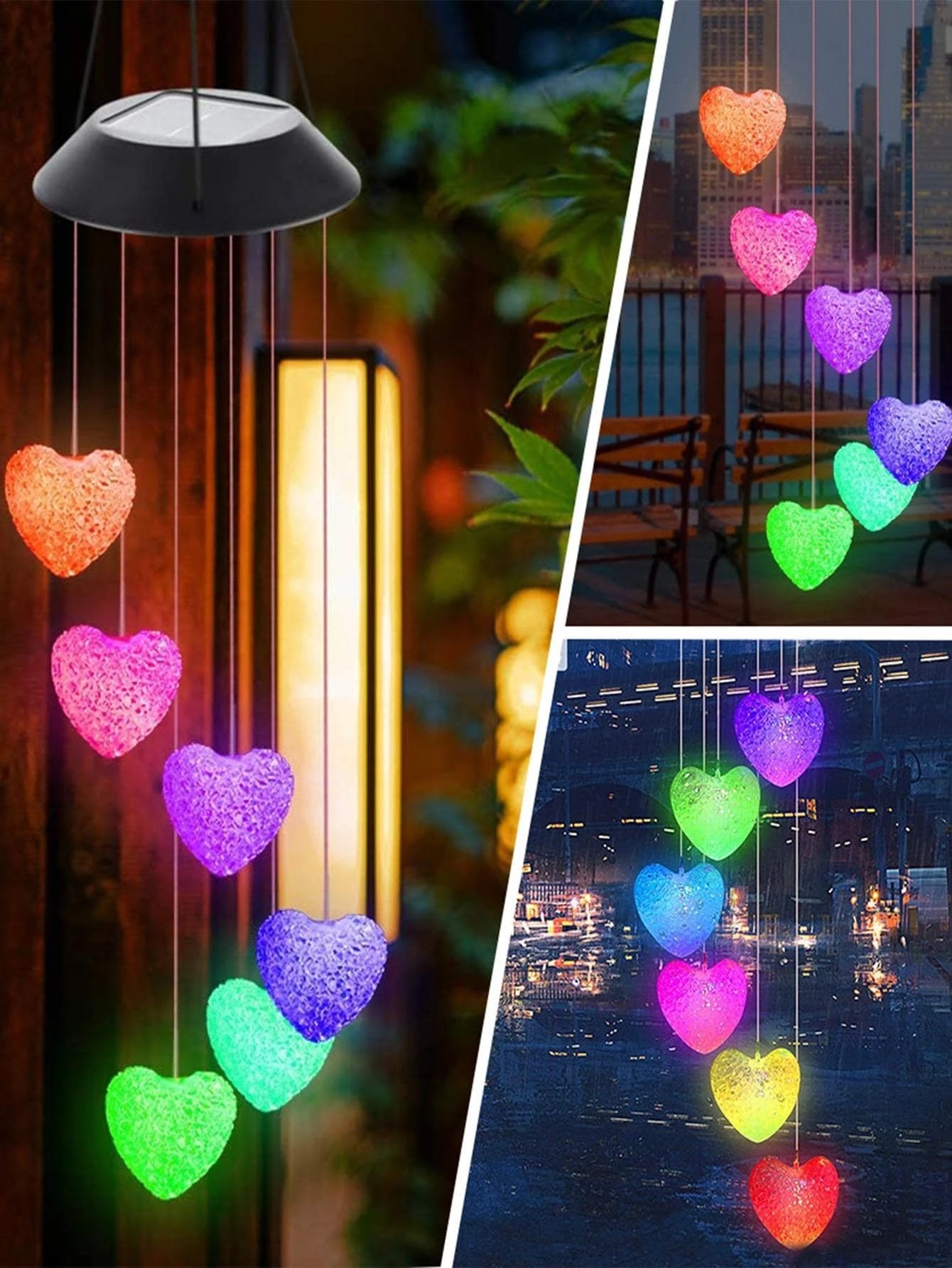 1Pc Solar Wind Chimes Light, Landscape Light, Garden Light Fall Decor House Decor Outdoor Decor