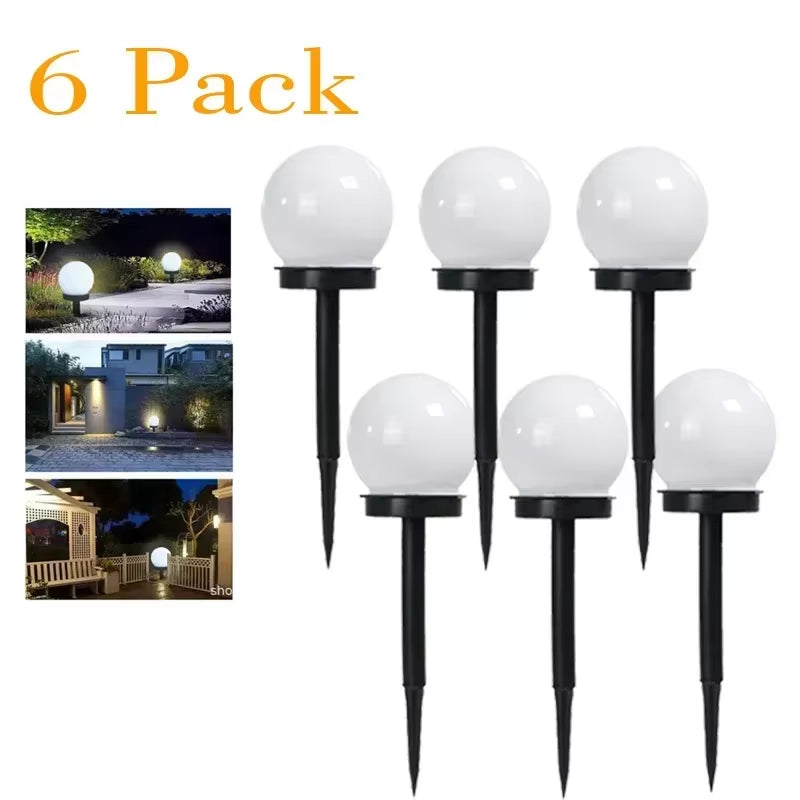 Solar LED Light Outdoor Solar Lawn Light Decor Solar Garden Light White Bulb Lawn Light Street Light Waterproof Garden Light