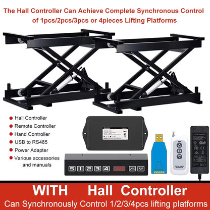 Electric Scissor Lifting Coffee Table Mechanism 12V 24V Top Laboratory Computer Wheelchair Adjustable Lifting Jack Platform