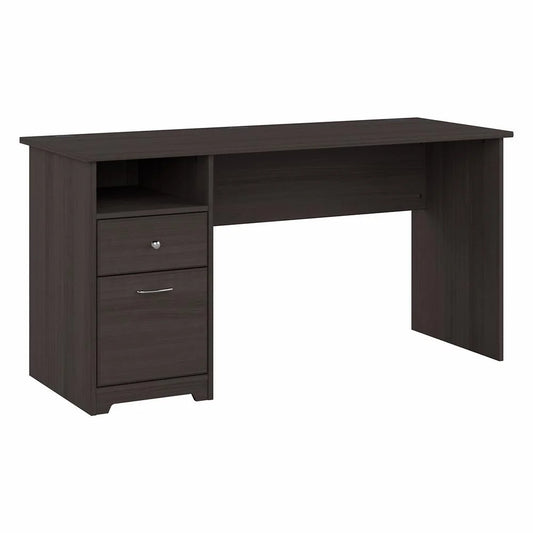 Cabot 60W Computer Desk with Drawers in Heather Gray - Engineered Wood