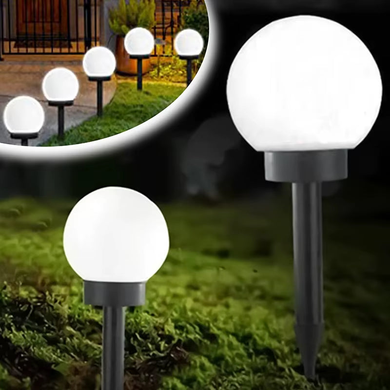 Solar LED Light Outdoor Solar Lawn Light Decor Solar Garden Light White Bulb Lawn Light Street Light Waterproof Garden Light